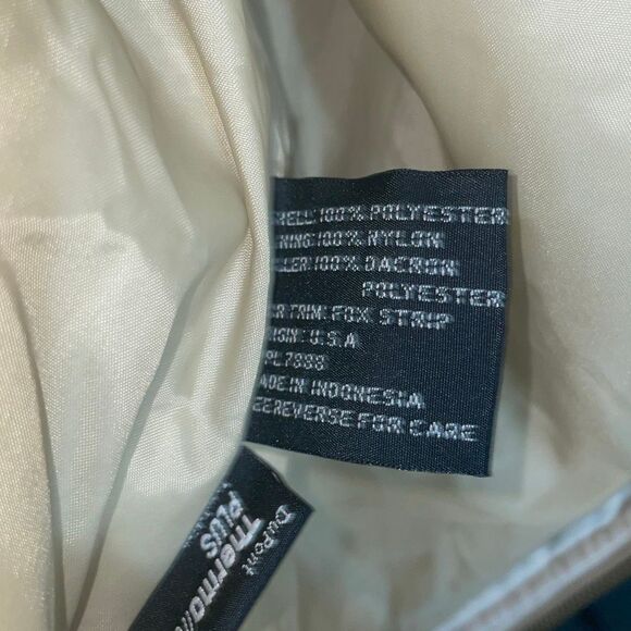 Vintage Bromley sport DuPont thermolite beige faux suede fox fur coat XXL - Picture 10 of 16